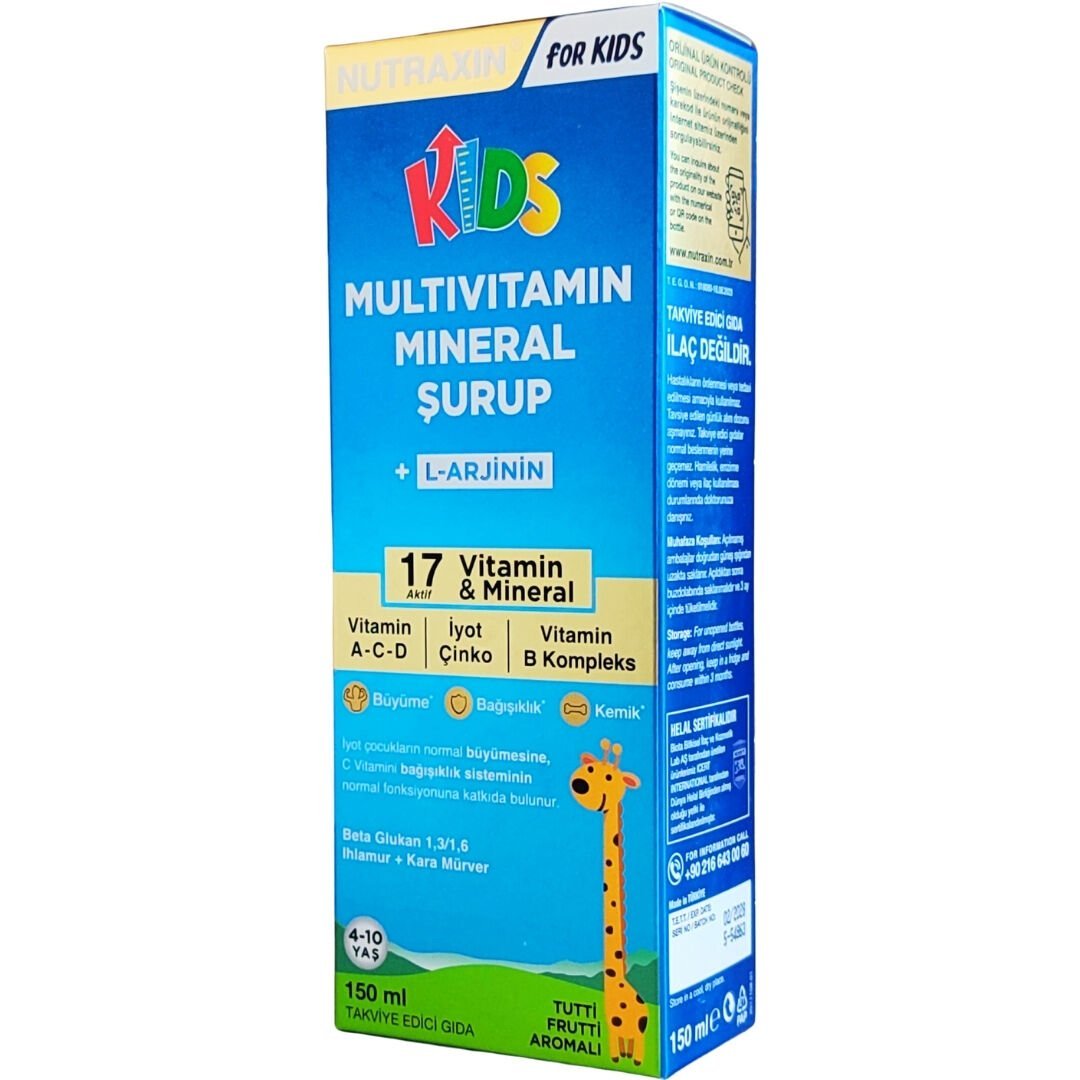 Nutraxin Kids Multivitamin Mineral Şurup 150 ml