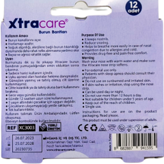 Xtracare Burun Bandı Çocuk 12'li