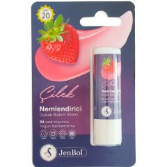 Jenbol Nemlendirici Dudak Bakım Kremi Çilek Aromalı Lipstick 5 gr