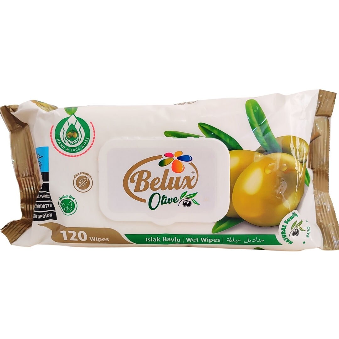 Belux Kapaklı Islak Havlu Olive 120 Yaprak