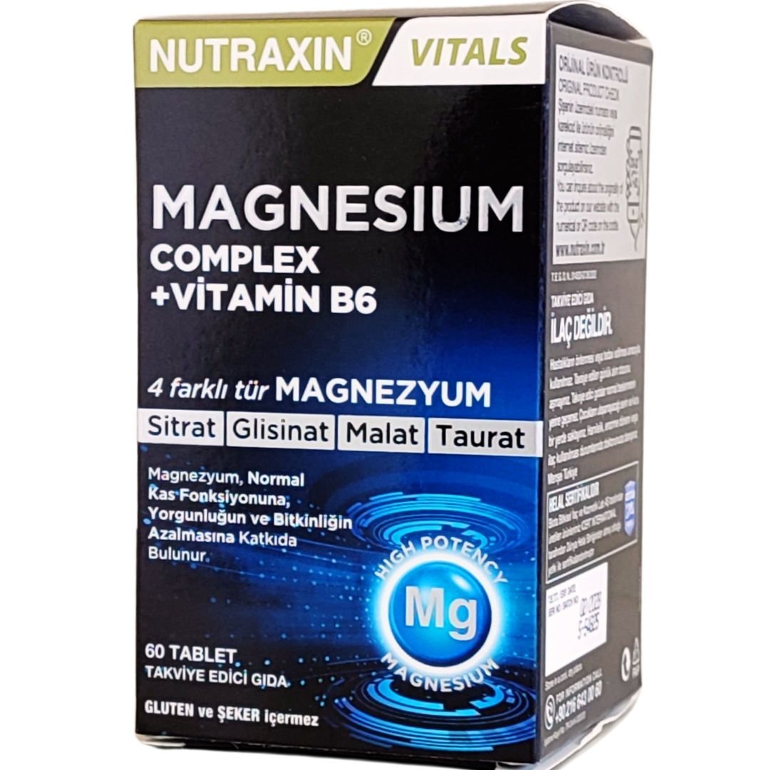 Nutraxin Magnesium Complex Vitamin B6 60 Tablet