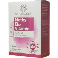 Naturalnest Methyl B12 Vitamin 1000 μg 10 ml Dilaltı Sprey