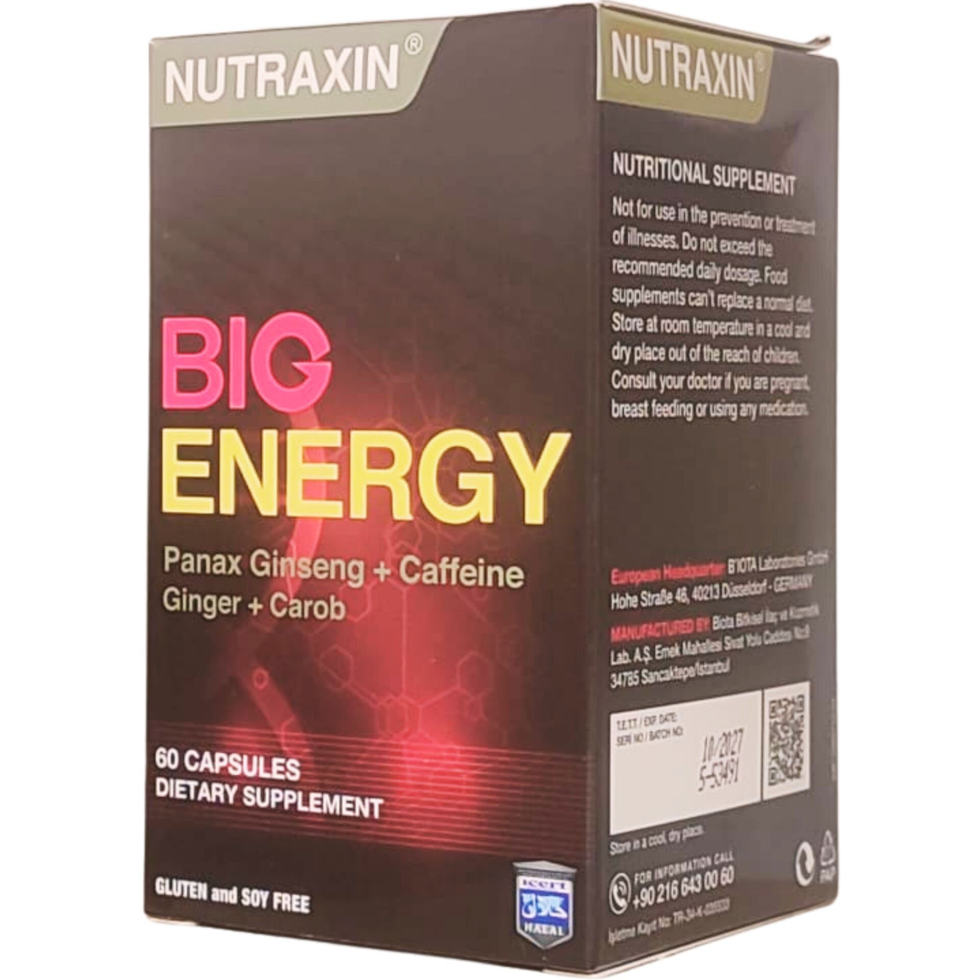 Nutraxin Big Energy 60 Kapsül