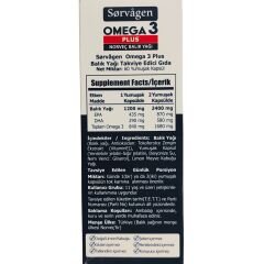 Sorvagen Omega 3 Plus Norveç Balık Yağı 60 Kapsül