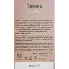 Rexona Clinical Protection Shower Clean Unisex 45 ml