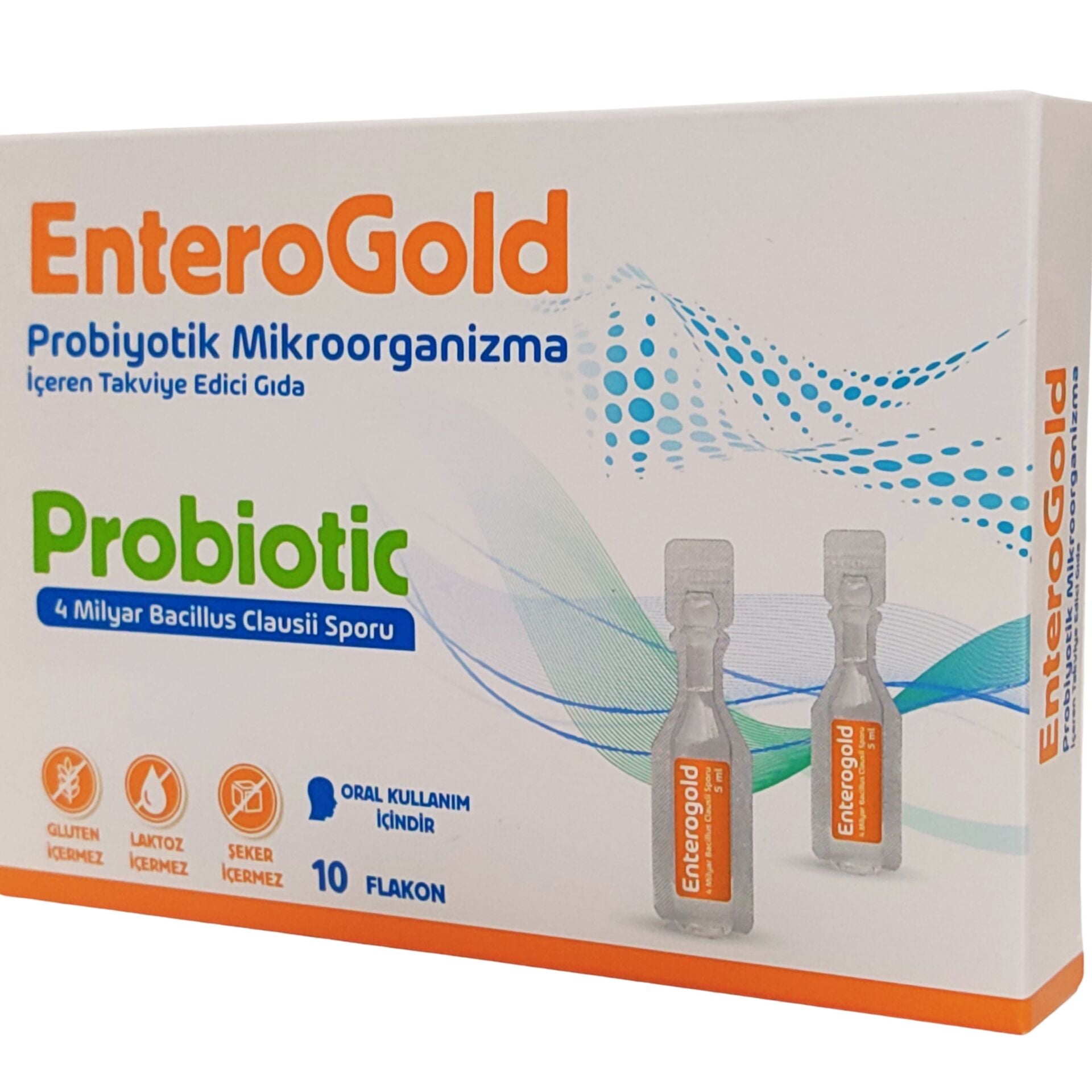 Enterogold Yetişkin Probiotic 4 Milyar 10 Flakon
