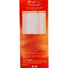 Arwell Kids Beta Glukan Vitamin ve Mineral İçeren Sıvı Takviye Edici Gıda 200 ml