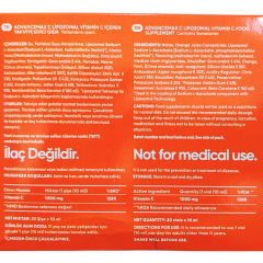 Advancemax Lipozomal C Vitamini 10 ml x 20 Shot