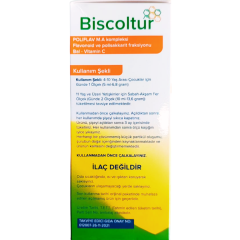 Biscoltur Kekik C Vitamini Bal ve Sinirliot İçeren Sıvı Takviye Edici 128 gr