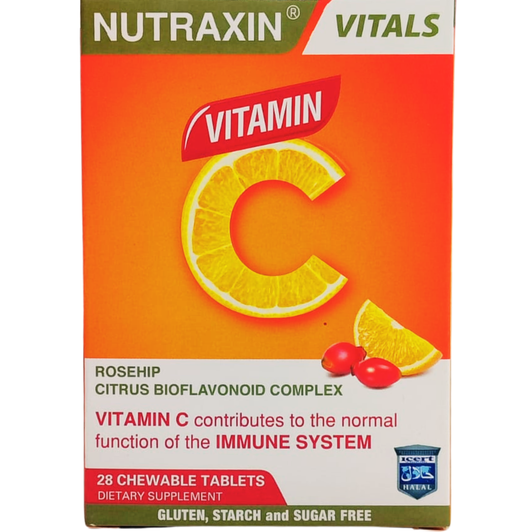 Nutraxin Vitals Vitamin-C 28 Çiğneme Tableti