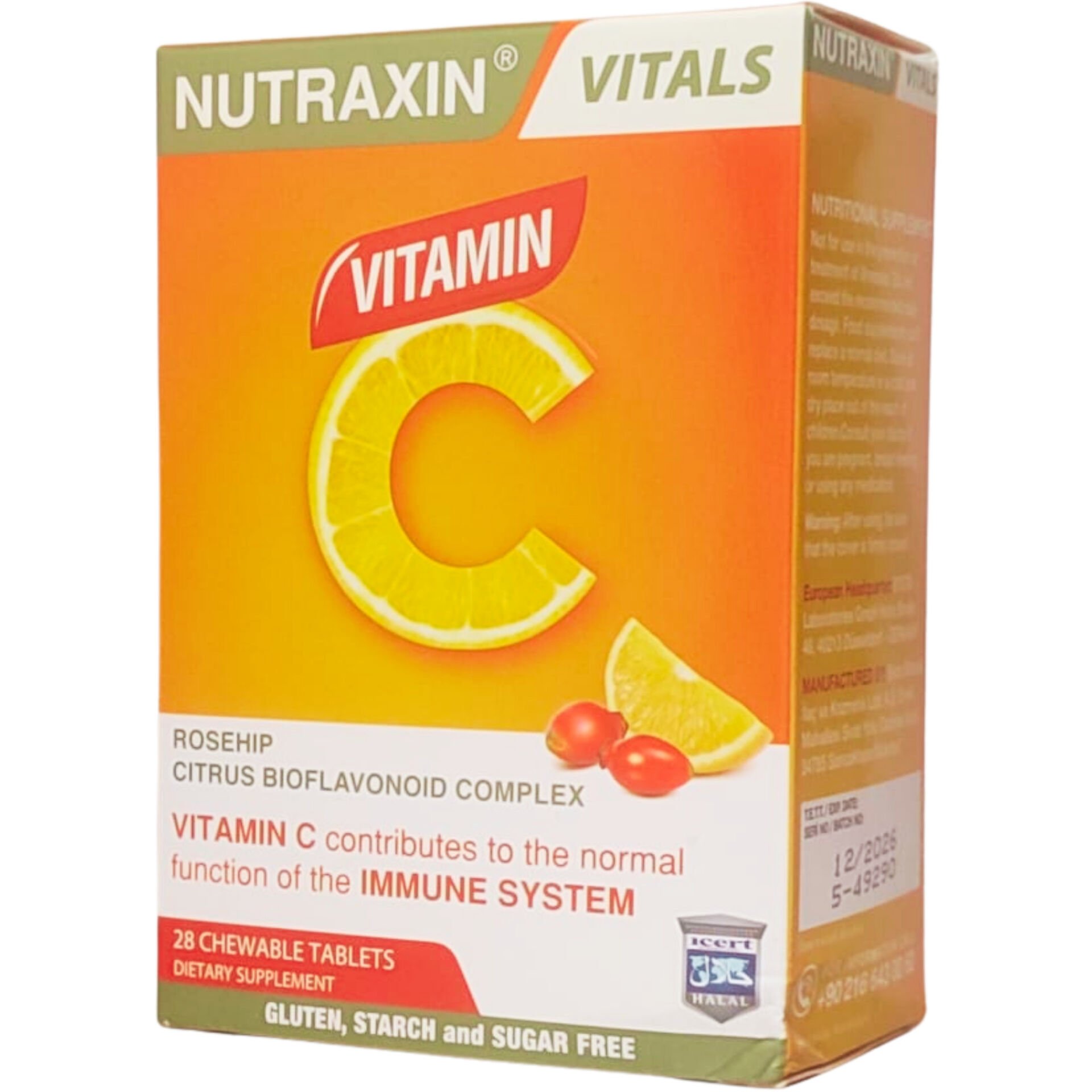 Nutraxin Vitals Vitamin-C 28 Çiğneme Tableti