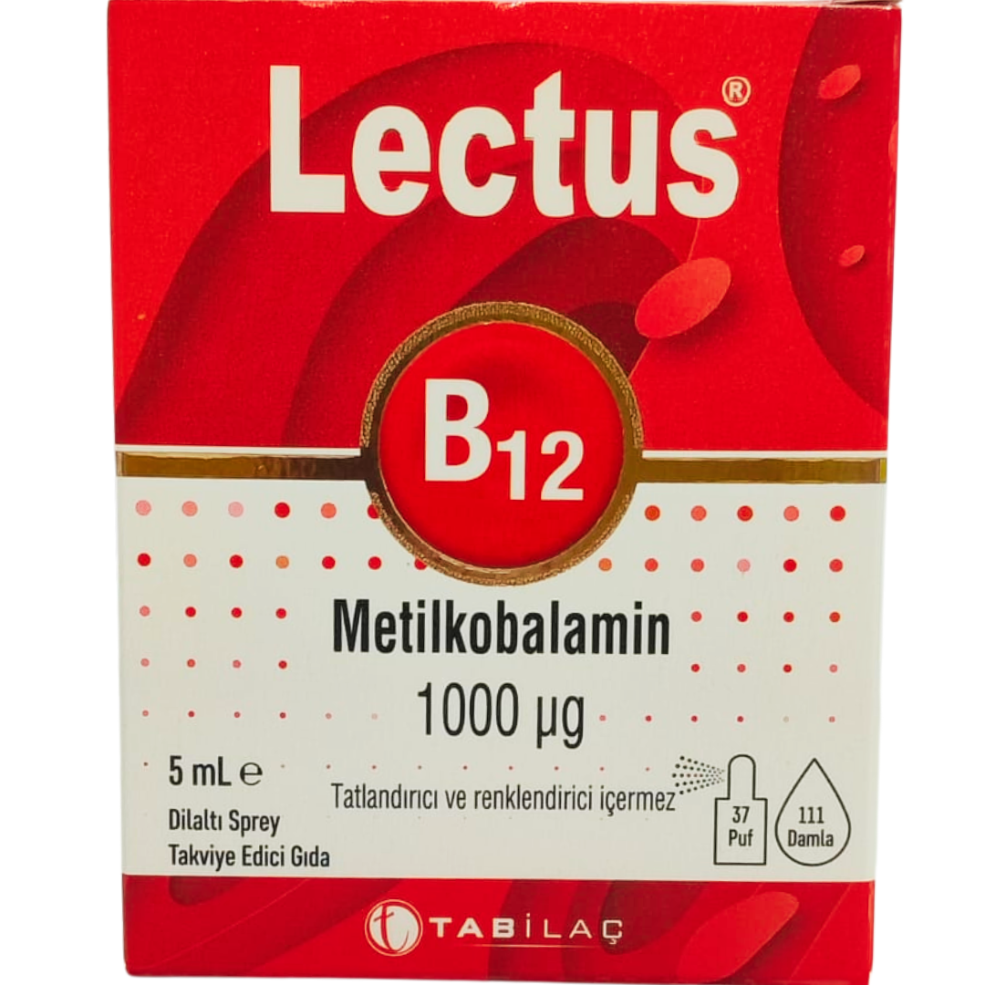 Lectus Metilkobalamin B12 Dil Altı Sprey 5 ml