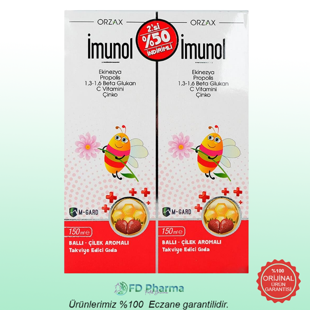 Orzax Ocean İmunol Şurup 150 ml-2 Adet