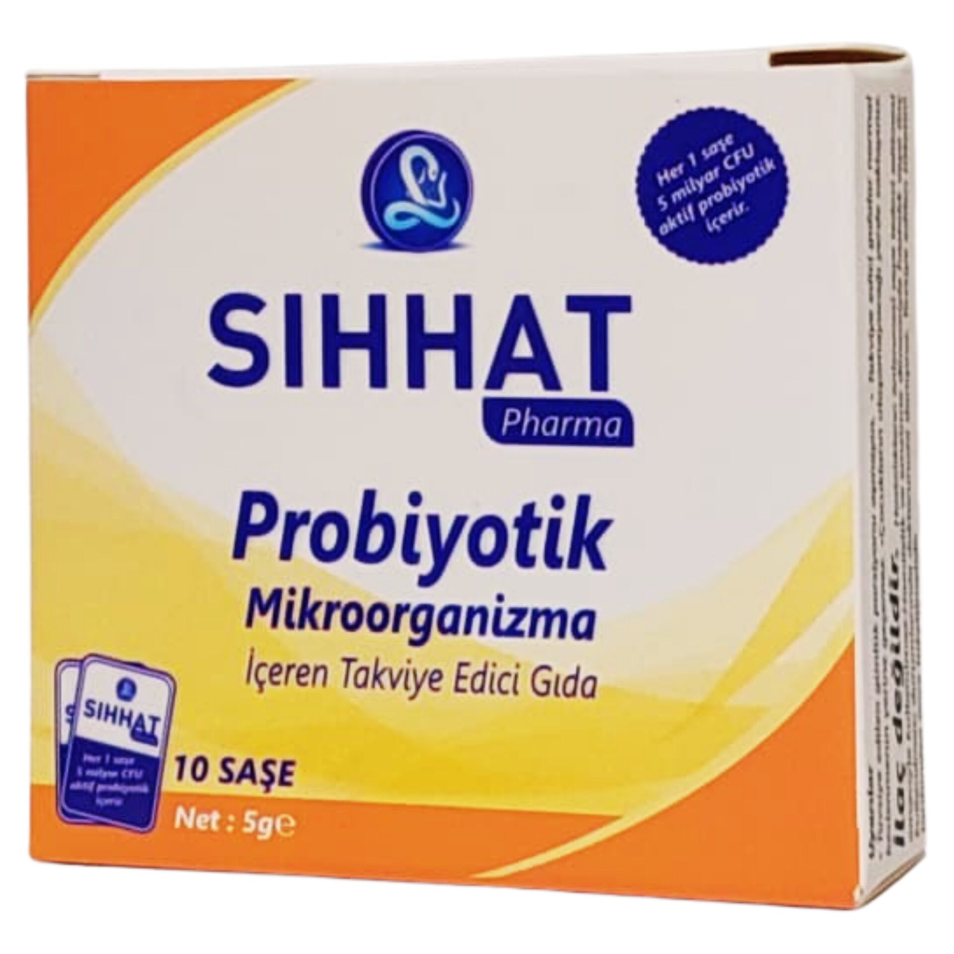 Sıhhat Pharma Probiyotik Mikroorganizma İçeren Takviye Edici Gıda 10 Şaşe