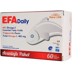 New Life EFA Daily 60 Kapsül
