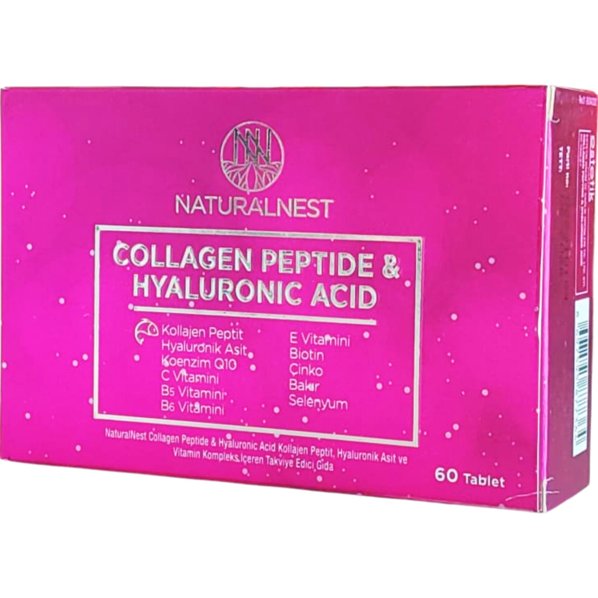 Naturalnest Collagen Peptide ve Hyaluronic Acid 60 Tablet