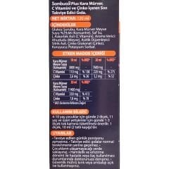 Sambucol Plus Kara Mürver Özütü C Vitamini Çinko Şurup 120 ml