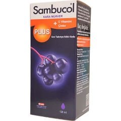 Sambucol Plus Kara Mürver Özütü C Vitamini Çinko Şurup 120 ml