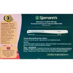 Sjømann’s CoQ10 100 mg 30 Adet Çiğnenebilir Jel Form