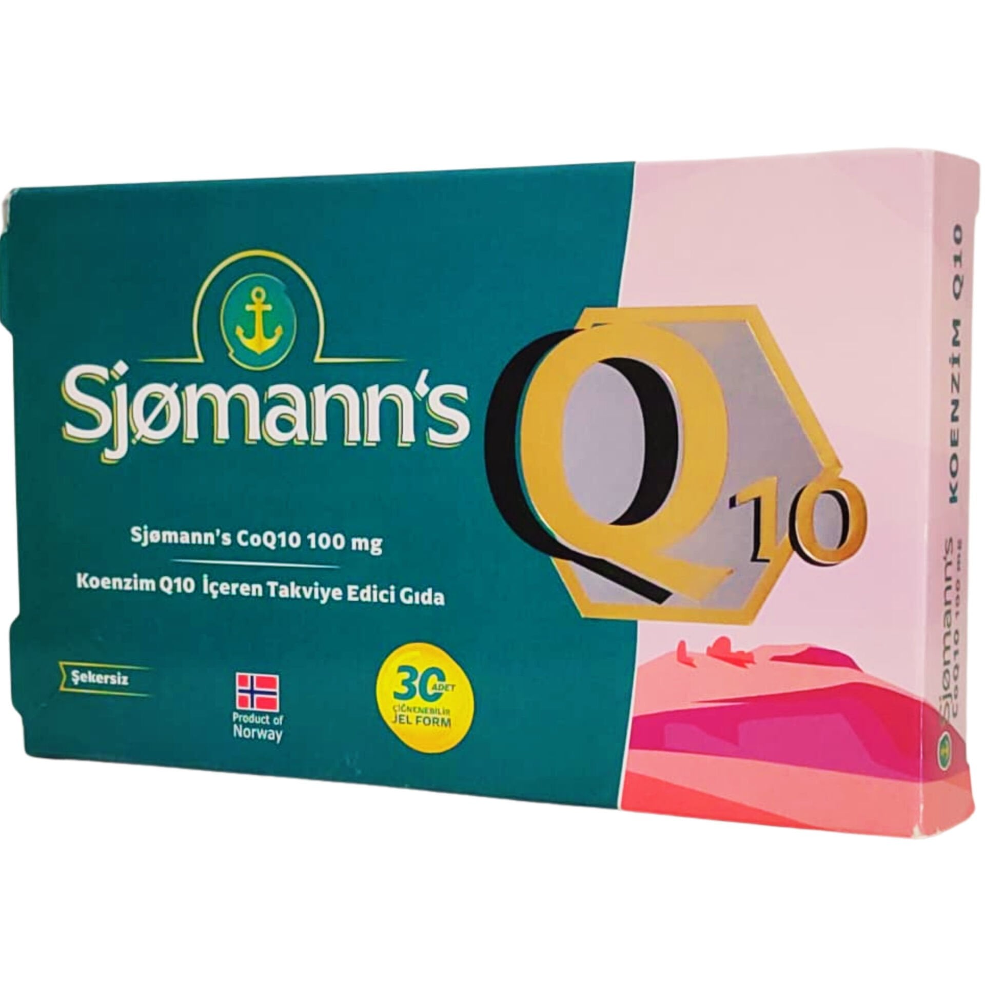 Sjømann’s CoQ10 100 mg 30 Adet Çiğnenebilir Jel Form