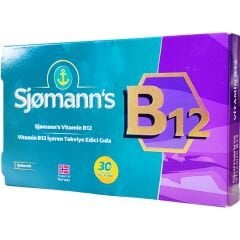 Sjomann's B12 Çiğnenebilir Jel 30 Tablet