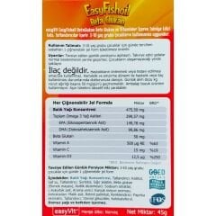 EasyFishoil Beta Glukan Karışık Meyve Aromalı 30 Jel Tablet