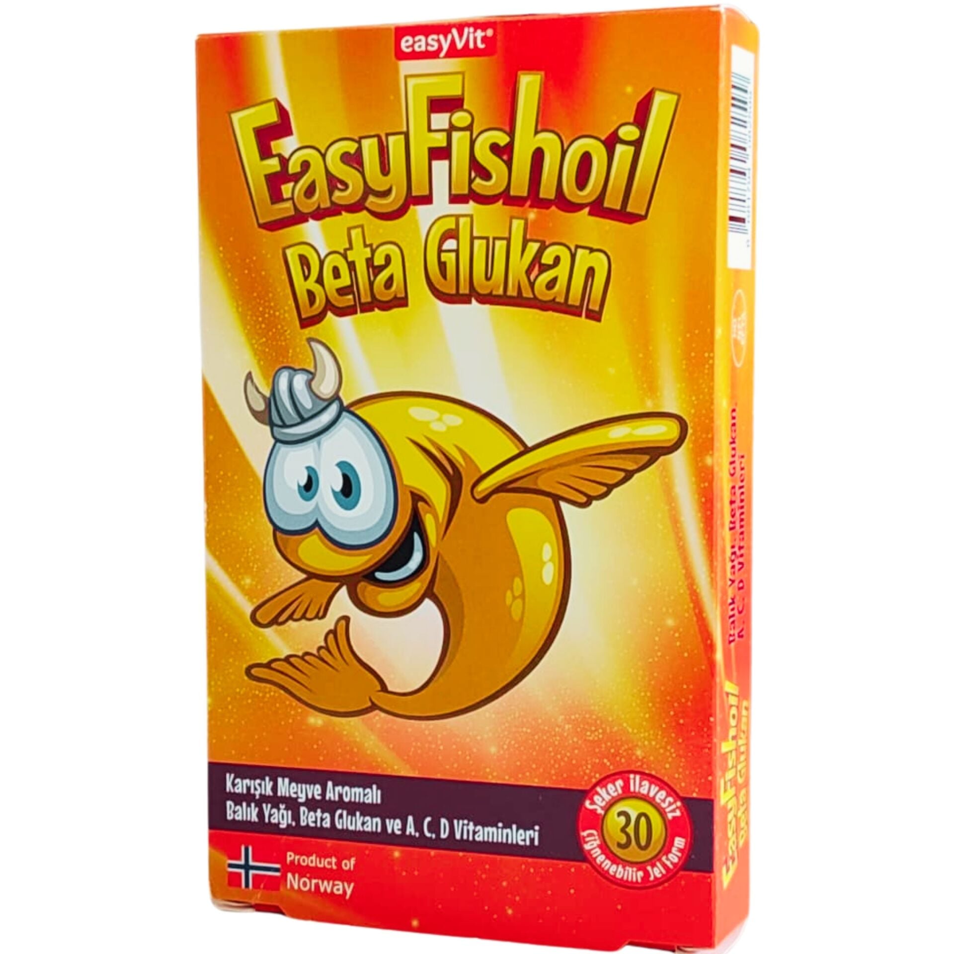 EasyFishoil Beta Glukan Karışık Meyve Aromalı 30 Jel Tablet