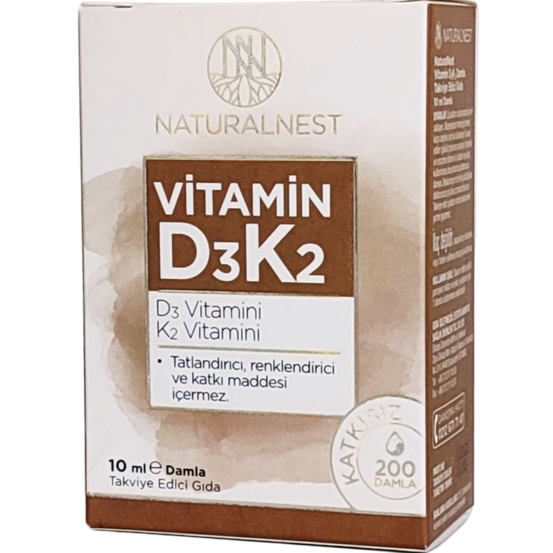Naturalnest Vitamin D3K2 Damla 10 ml-200 Damla
