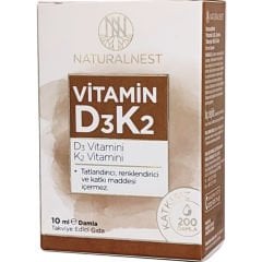 Naturalnest Vitamin D3K2 Damla 10 ml-200 Damla
