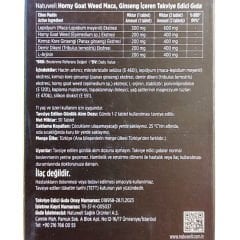 Natuwell Horny Goat Weed (Azgın Teke Otu) 30 tablet