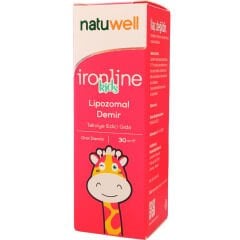 Natuwell Ironline Kids Lipozomal Demir İçeren Sıvı Takviye Edici Gıda 30 ml