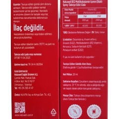 Natuwell B12 Metilkobalamin 1000 Ug İçeren Dilaltı Sprey Takviye Edici Gıda 20 ml - 133 Puf