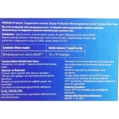 Provim Shape Probiyotik Mikroorganizma İçeren 30 Kapsül