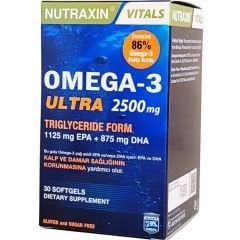 Nutraxin Vitals Omega-3 Ultra 2500 mg 30 Yumuşak Kapsül