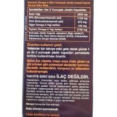 Nutraxin Vitals Omega-3 Ultra 2500 mg 30 Softgel