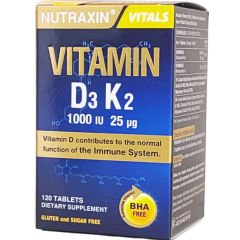 Nutraxin Vitamin D3K2 1000 IU 120 Tablet