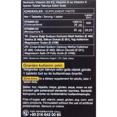 Nutraxin Vitamin D3K2 1000 IU 120 Tablet