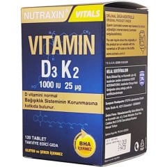 Nutraxin Vitamin D3K2 1000 IU 120 Tablet