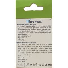 Wicromed Silikon Stres Topu Kırmızı (sert)