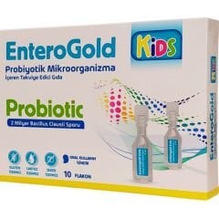 EnteroGold Kids Probiyotik Mikroorganizma İçeren Takviye Edici Gıda 10 Flakon