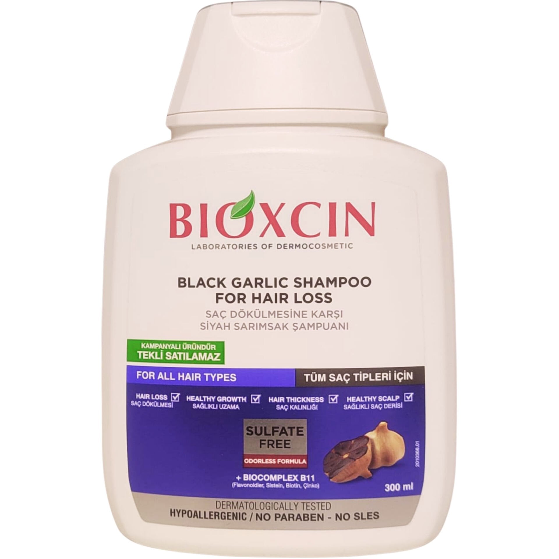 Bioxcin Siyah Sarımsak Şampuanı 300 ml-Kutusuz