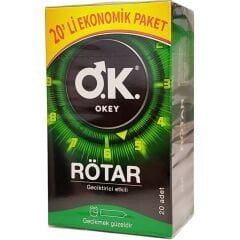 OKEY Rötar Prezervatif 20’li Ekonomik Paket