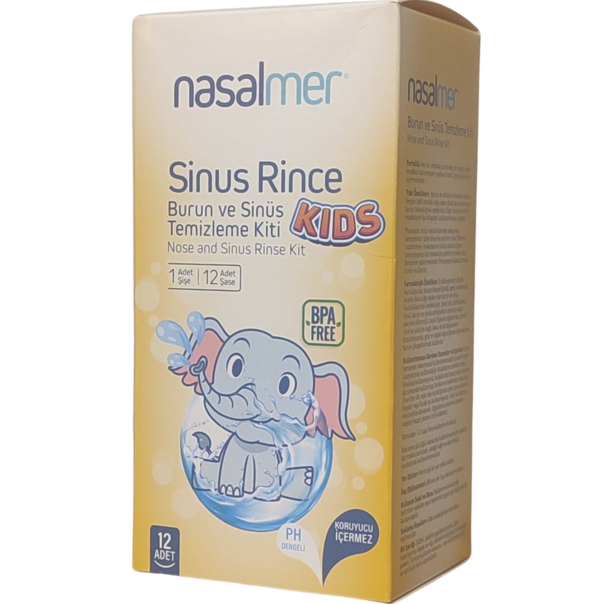 Nasalmer Kids Burun ve Sinüs Temizleme Kiti 12 adet