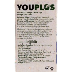 Youplus Omega 3 30 Kapsül