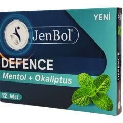 JenBol Defence Pastil Mentol ve Okaliptus Bitkisel Drops 12 Adet