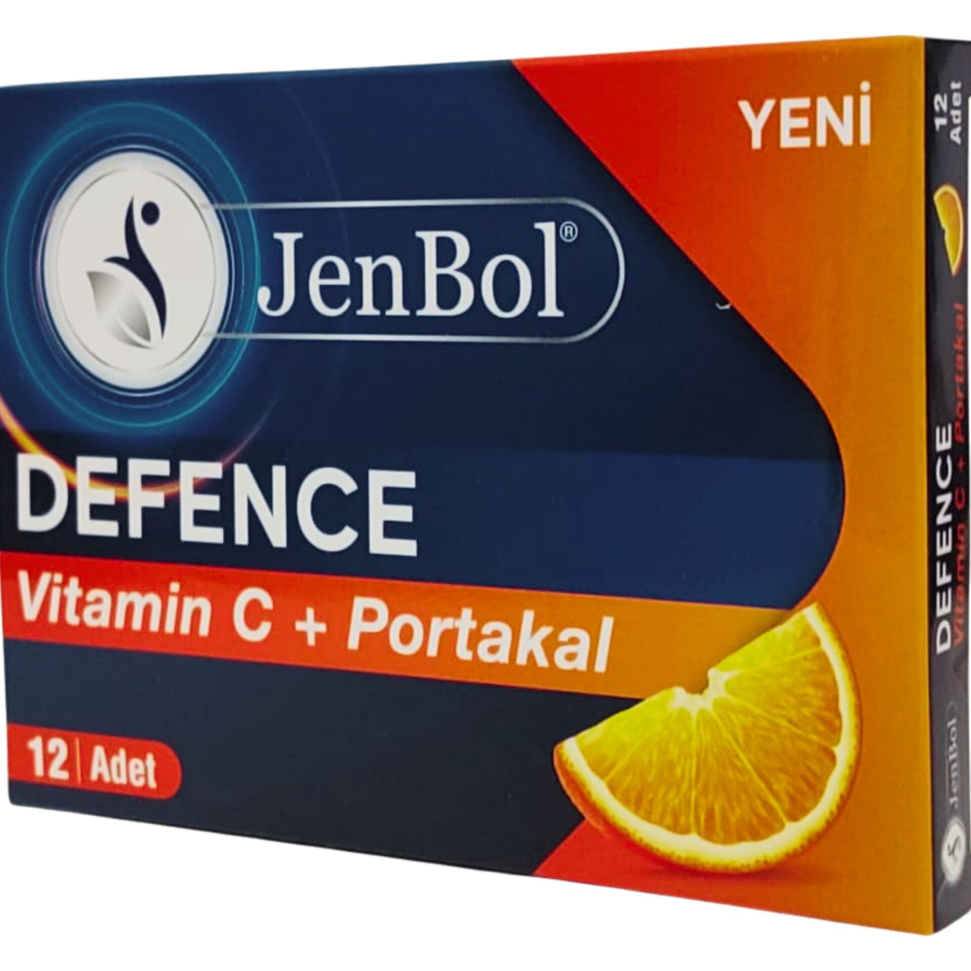 JenBol Defence Pastil C Vitaminli ve Portakallı Bitkisel Drops 12 Adet