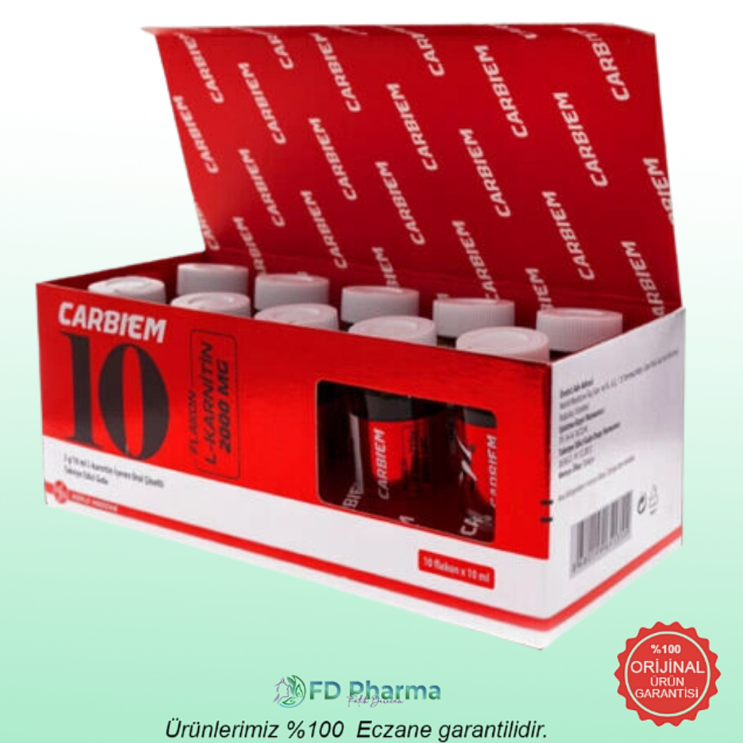 Carbiem L-Karnitin 2000 mg Takviye Edici Gıda 10 Flakon
