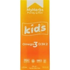 MyHerbs Kids Omega 3 D3K2 150 ml Takviye Edici Gıda