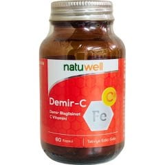 Natuwell Demir C Takviye Edici Gıda 60 Kapsül