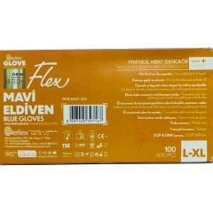 Reflex Flex Yeni Nesil Hibrit Mavi Eldiven Large & xLarge 100'lü